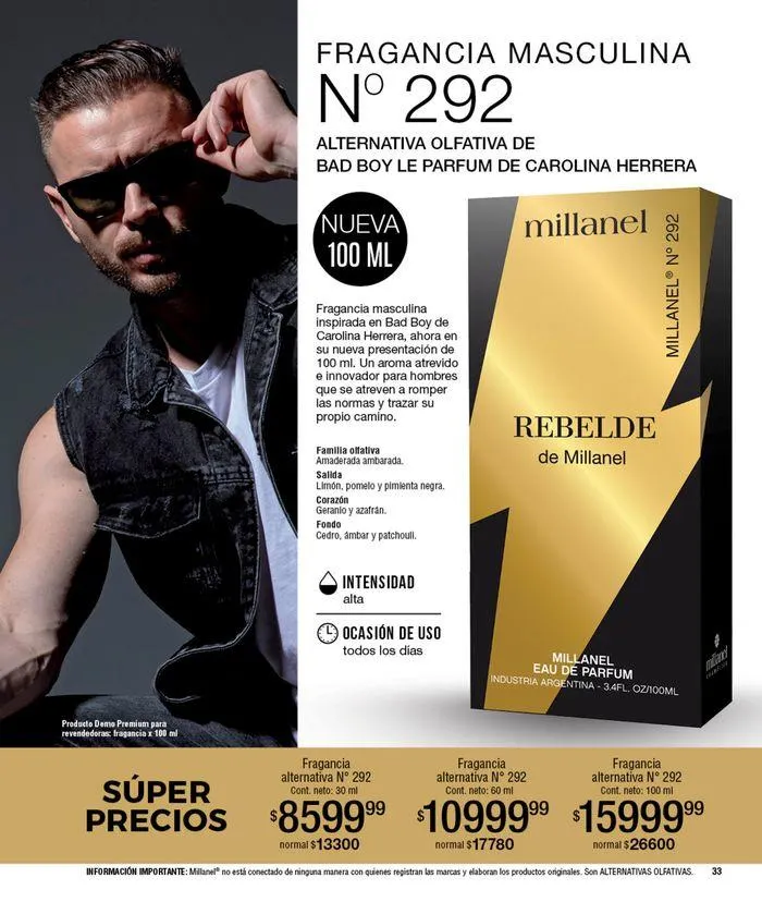 Ofertas de Catálogo Millanel Cosmética 23 de septiembre al 20 de octubre 2024 - Página 33 del catálogo