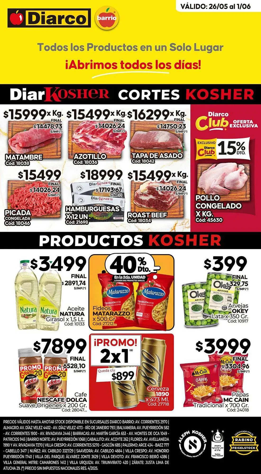 Ofertas de Catálogo Diarco 26 de mayo al 1 de junio 2025 - Página 1 del catálogo