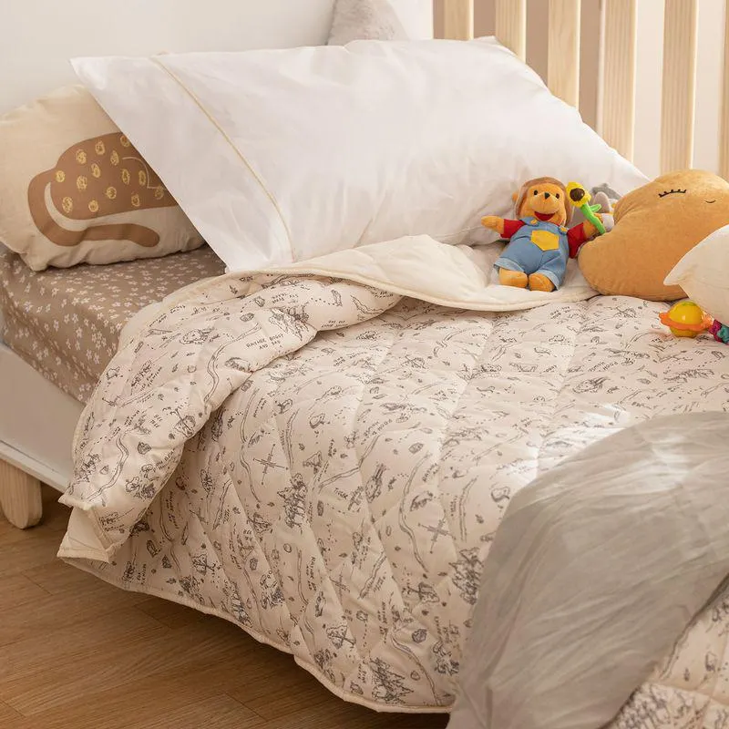 Acolchado Cuna Naturaleza Winnie Pooh
