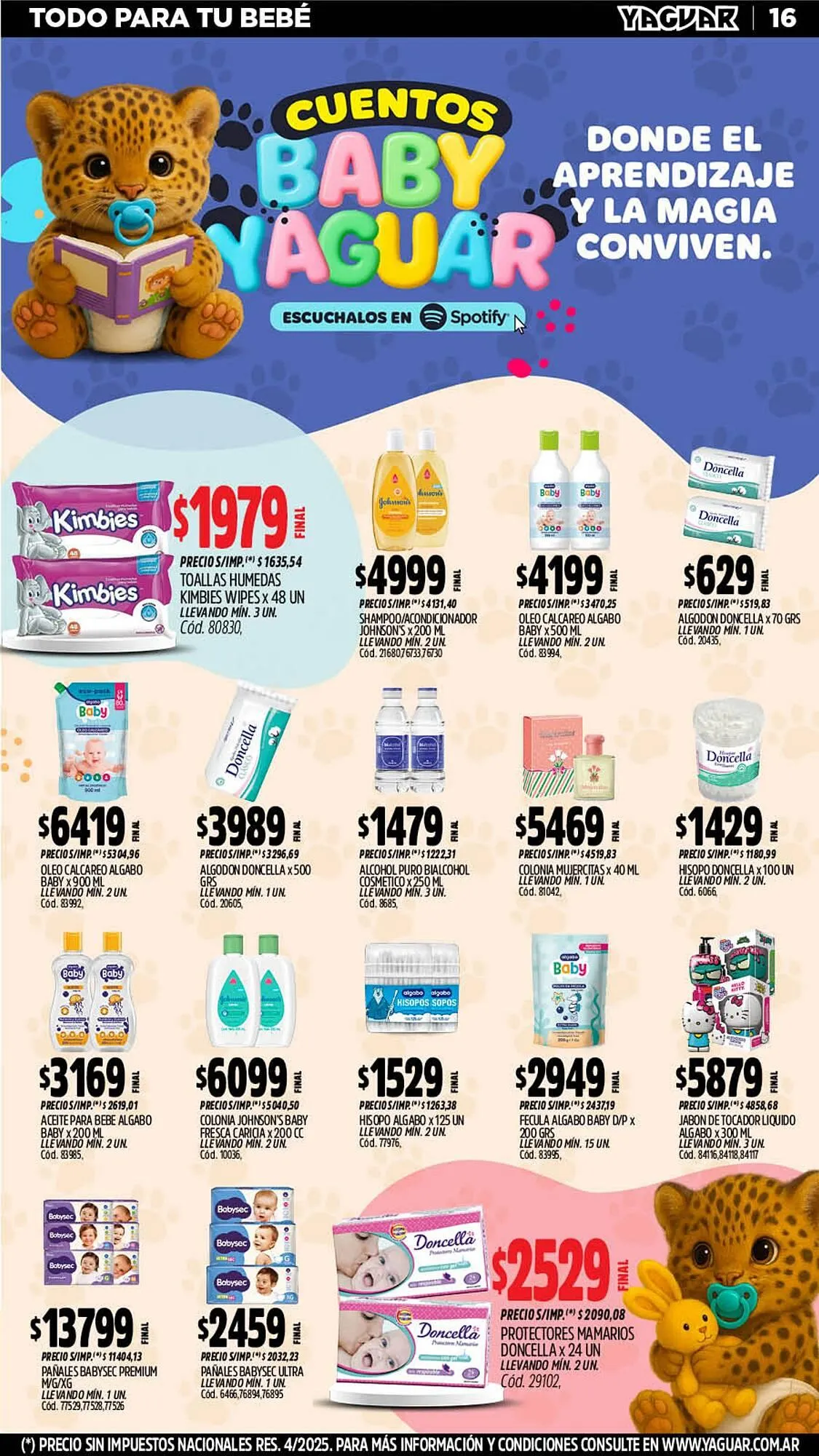 Ofertas de Catálogo Supermercados Yaguar 23 de febrero al 1 de marzo 2026 - Página 16 del catálogo