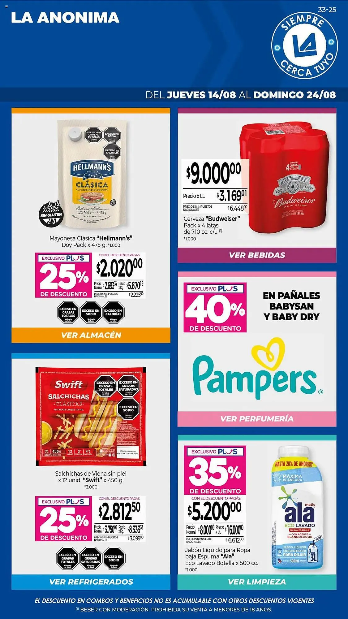 Ofertas de Catálogo La Anonima 14 de agosto al 25 de agosto 2025 - Página 1 del catálogo