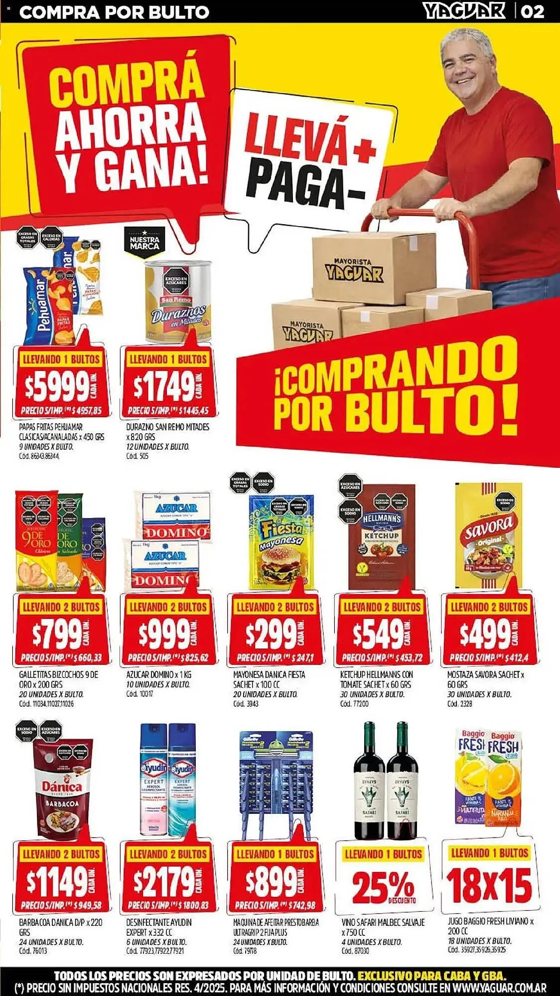 Ofertas de Catálogo Supermercados Yaguar 30 de marzo al 5 de abril 2026 - Página 2 del catálogo