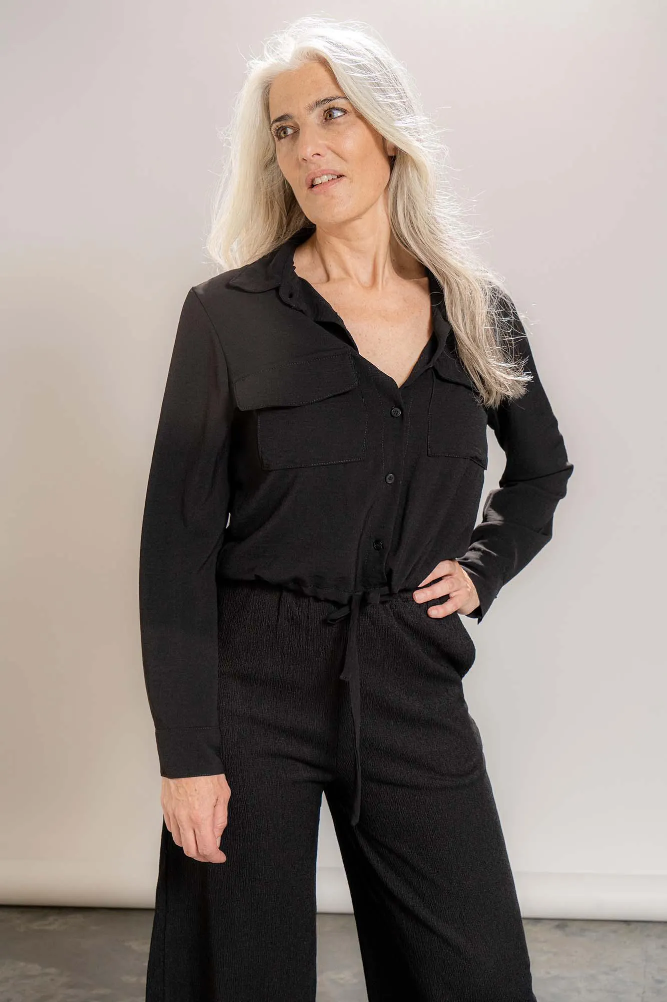 camisa lisbeth negro