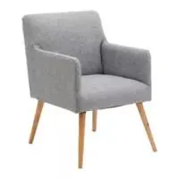 Sillón individual Lino gris