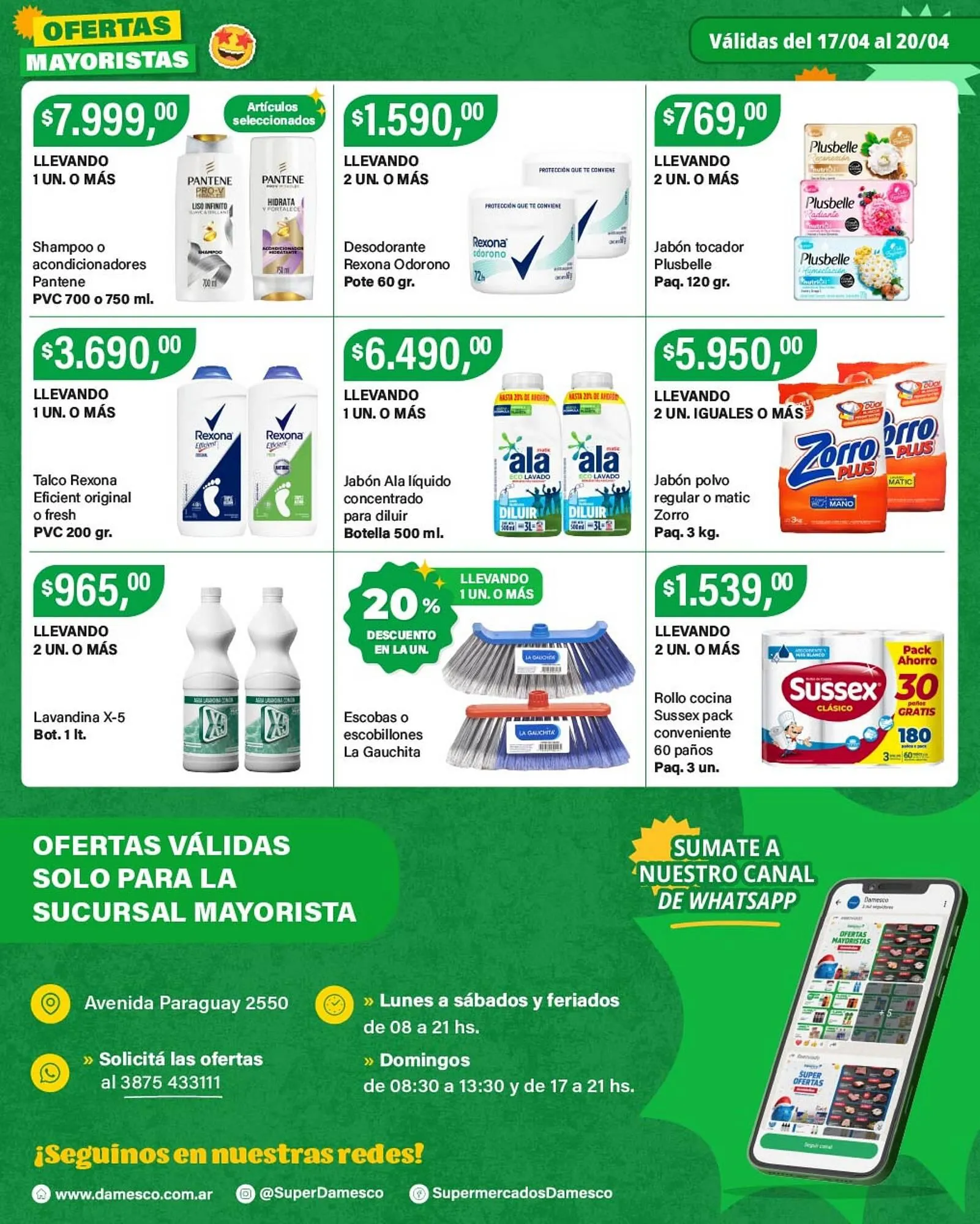 Ofertas de Catálogo Supermercados Damesco 17 de abril al 20 de abril 2026 - Página 8 del catálogo
