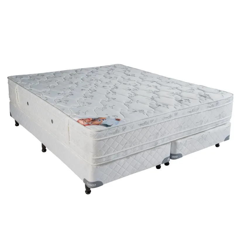 Conjunto Sommier Diamante El Deseo 140 x 190 x 30
