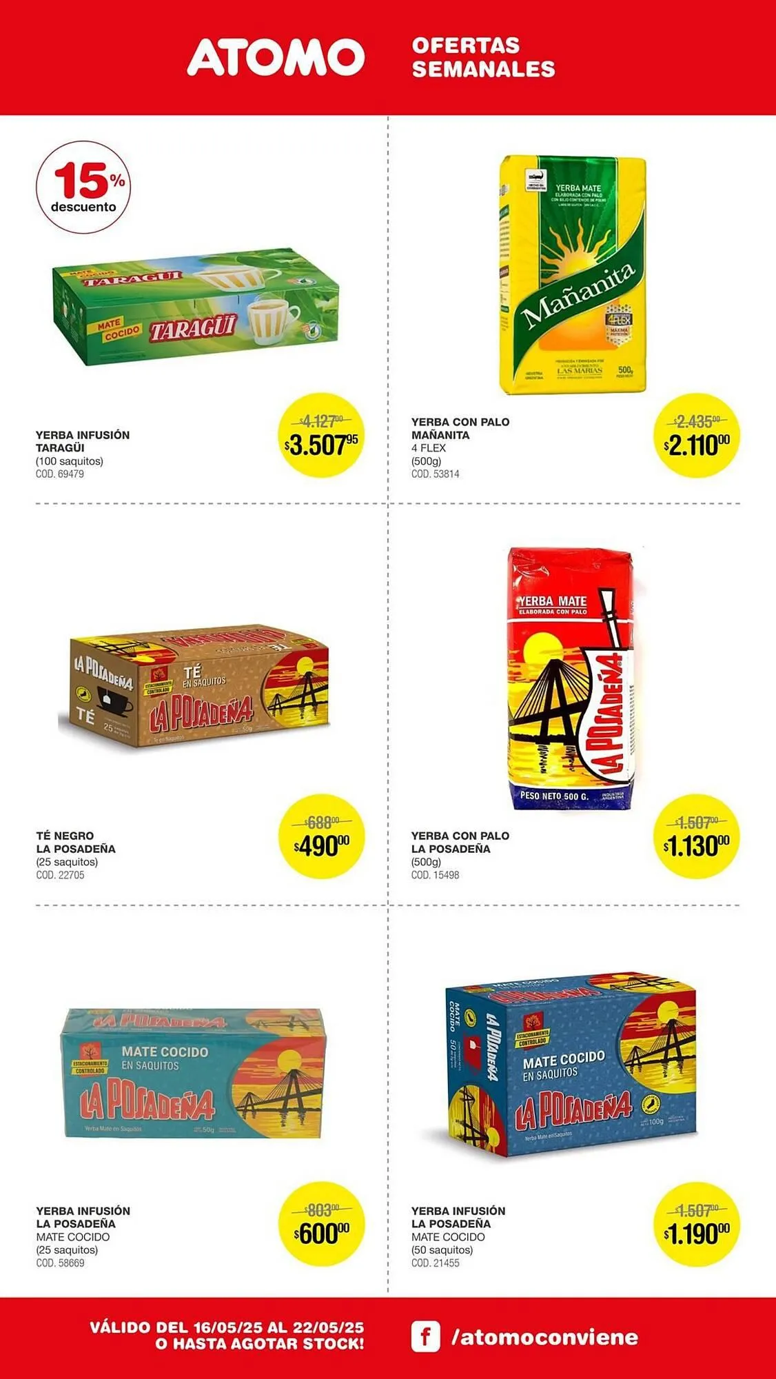 Ofertas de Catálogo Atomo Conviene 16 de mayo al 22 de mayo 2025 - Página 9 del catálogo