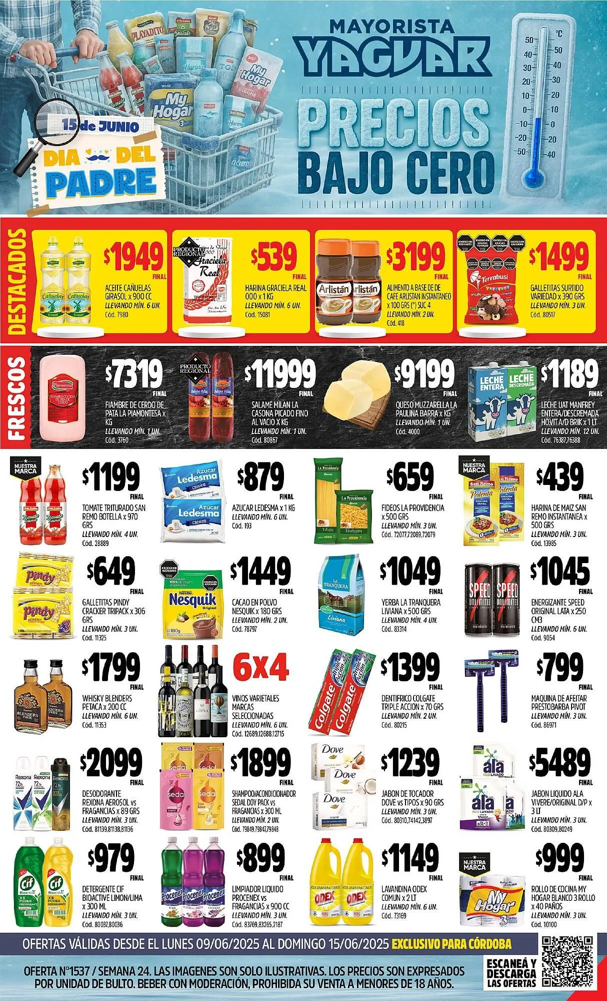 Ofertas de Catálogo Supermercados Yaguar 9 de junio al 16 de junio 2025 - Página 1 del catálogo