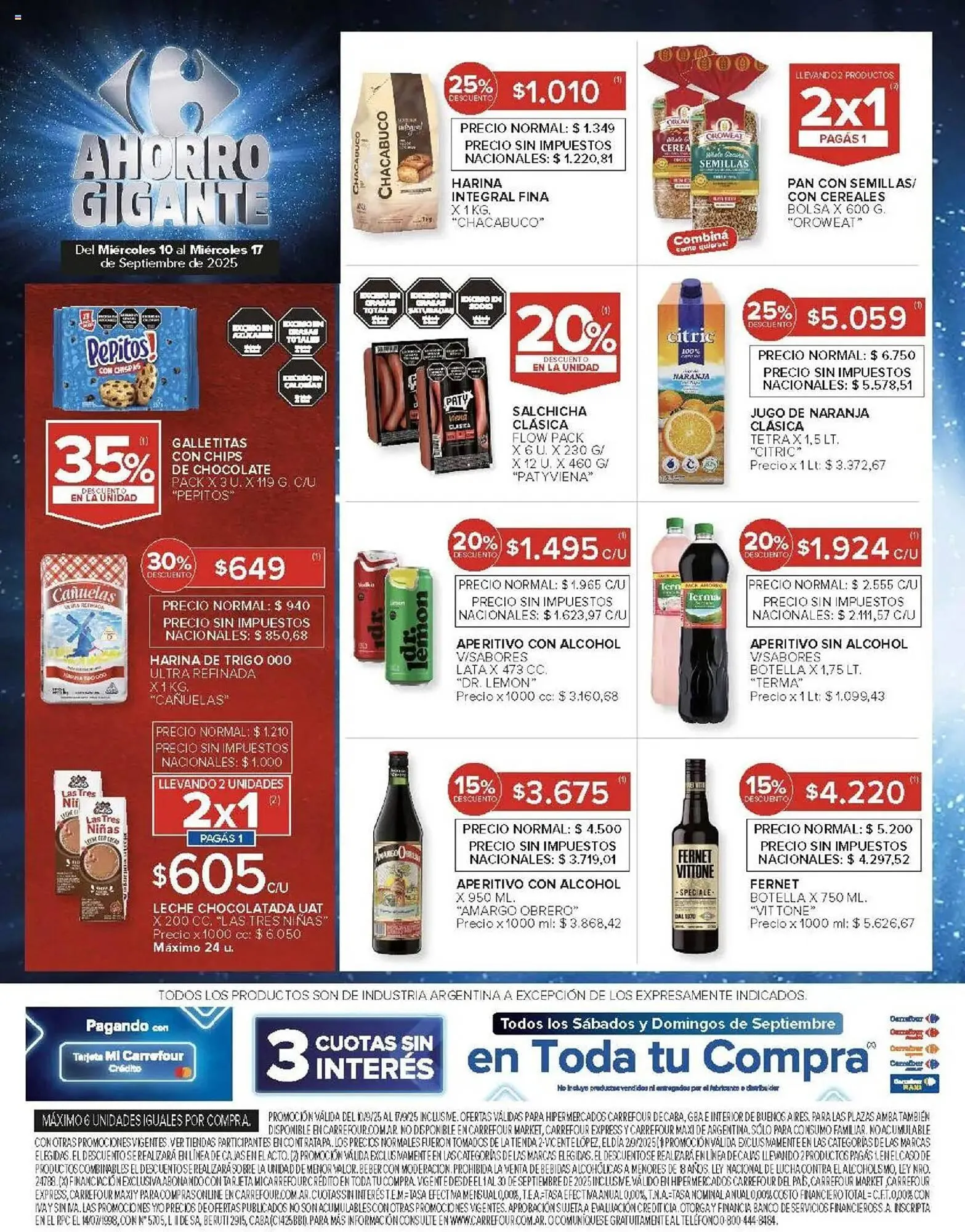 Ofertas de Catálogo Carrefour 10 de septiembre al 17 de septiembre 2025 - Página 11 del catálogo