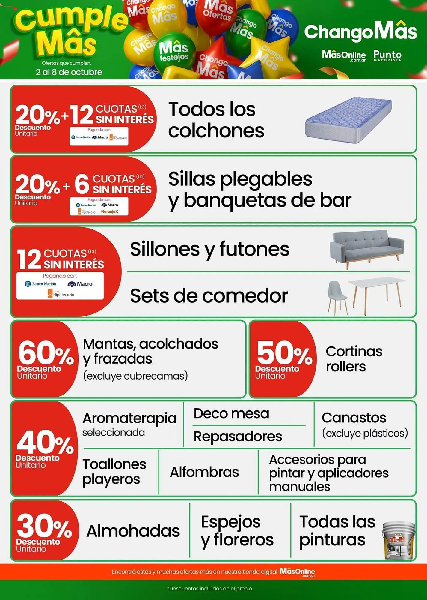 Ofertas de Catálogo Changomas 3 de octubre al 8 de octubre 2025 - Página 11 del catálogo