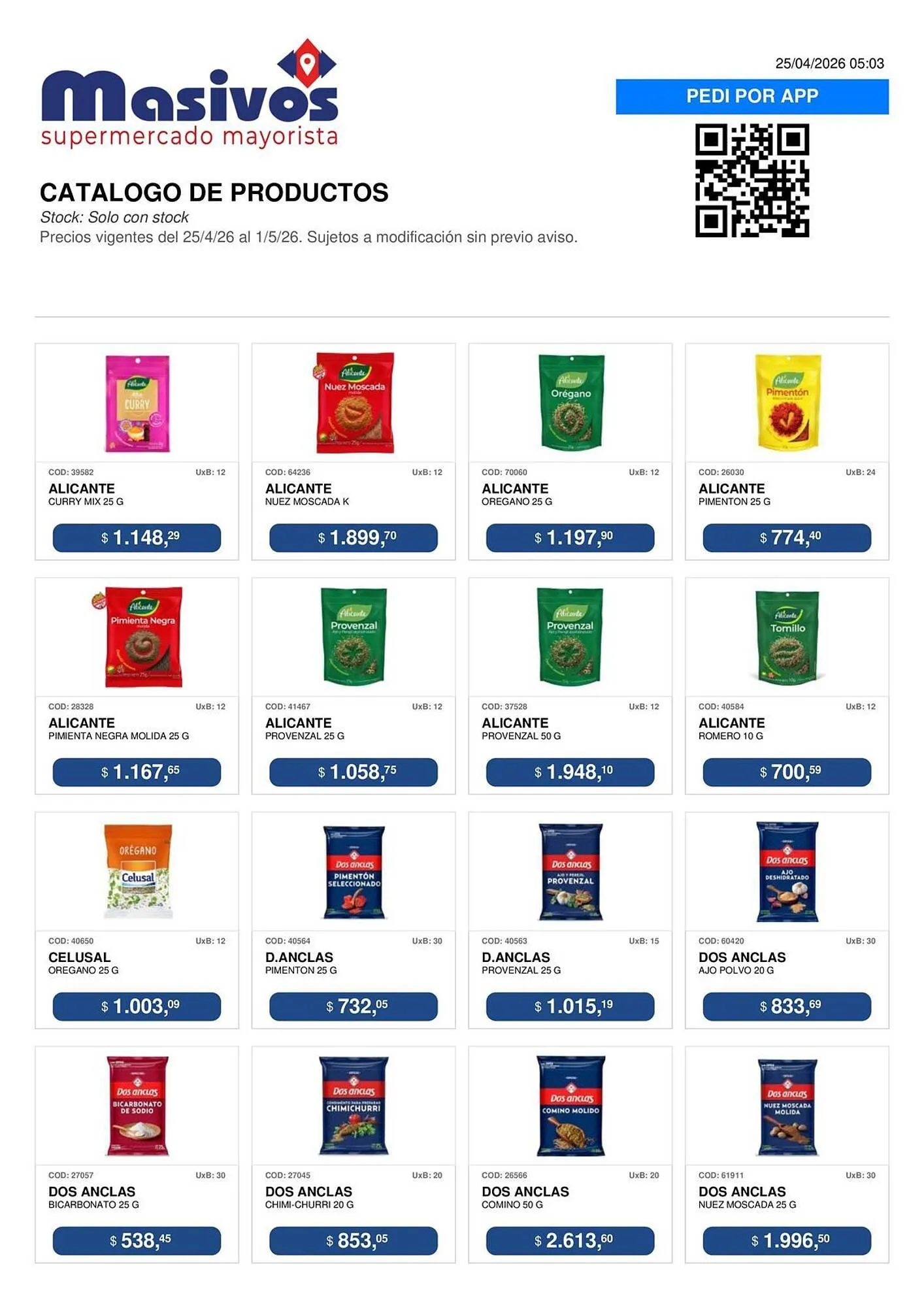 Ofertas de Catálogo Masivos 25 de abril al 1 de mayo 2026 - Página 22 del catálogo