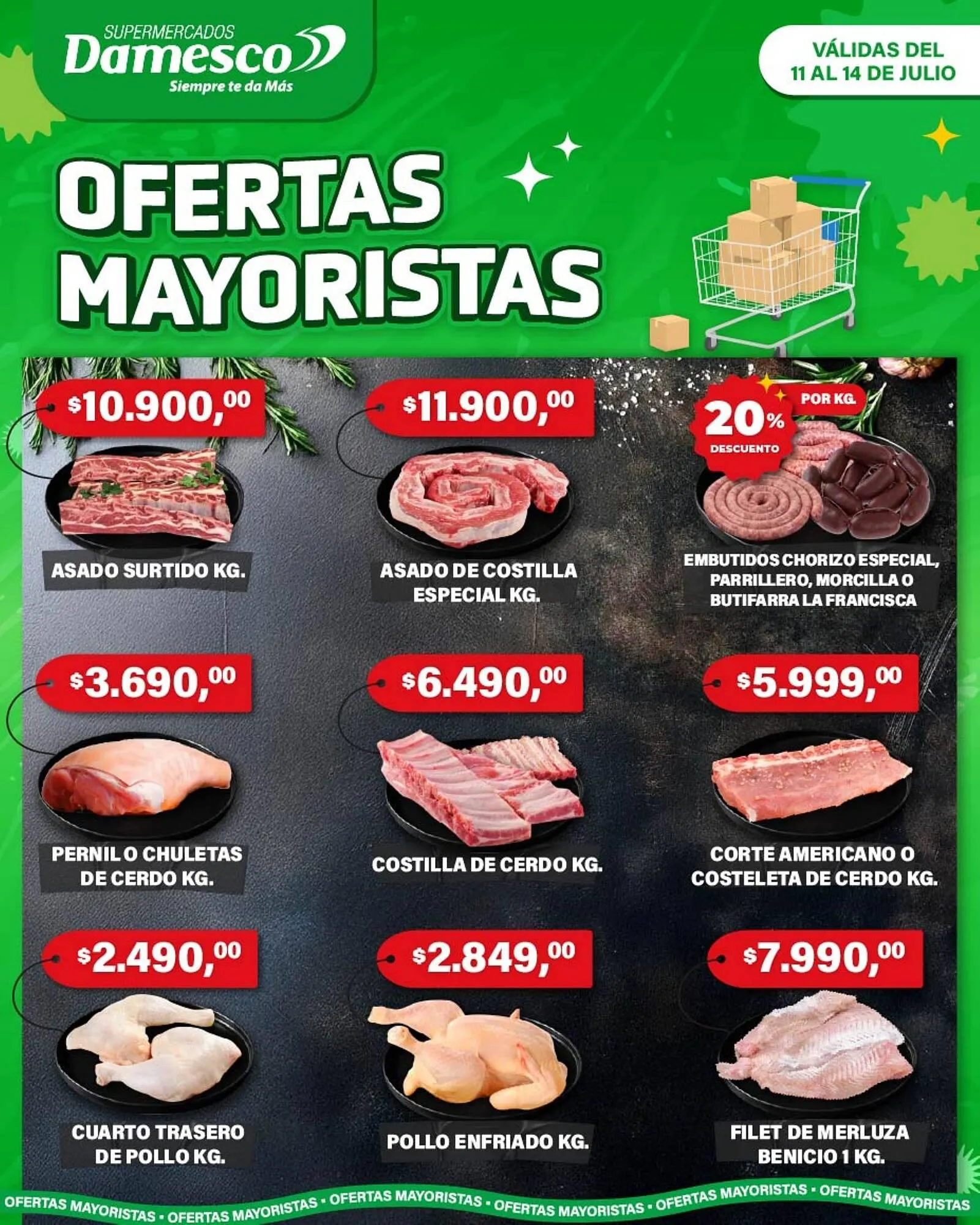 Ofertas de Catálogo Supermercados Damesco 11 de julio al 14 de julio 2025 - Página 1 del catálogo