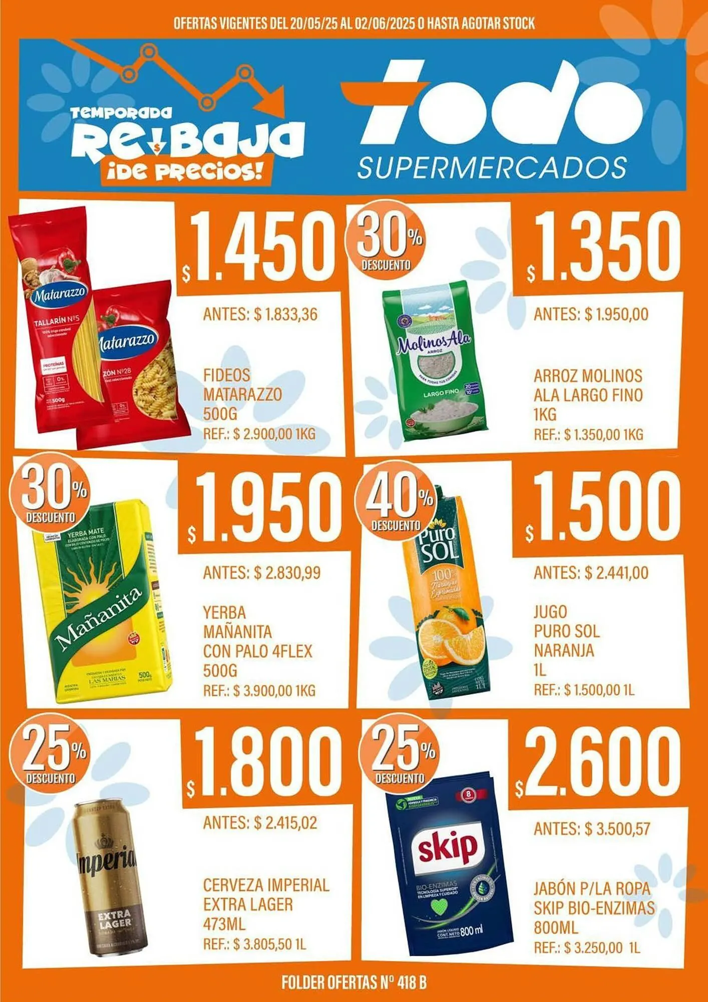 Ofertas de Catálogo Supermercados Todo 20 de mayo al 2 de junio 2025 - Página 1 del catálogo