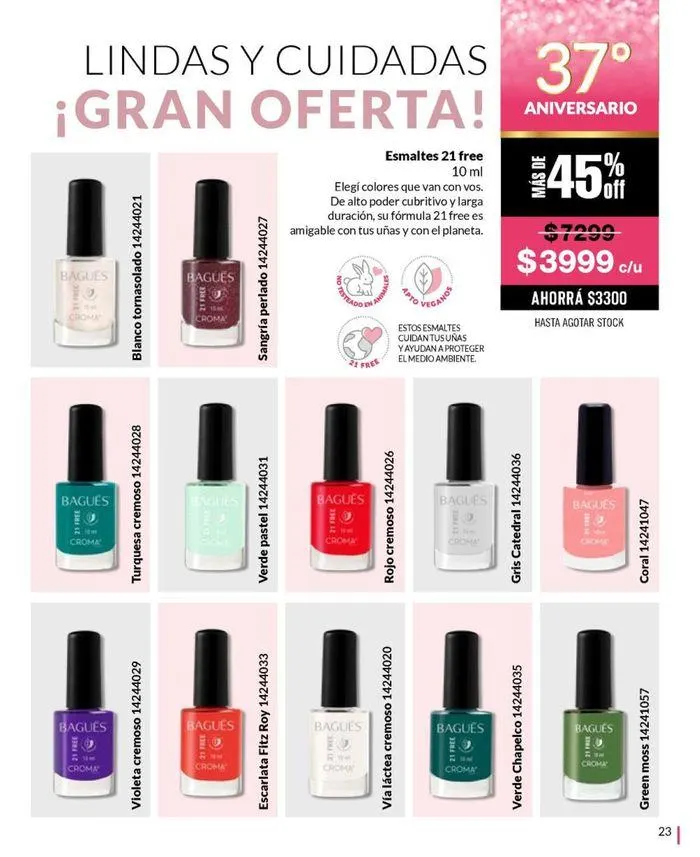 Ofertas de Ofertas Bagués Campaña 08 Argentina 10 de agosto al 24 de agosto 2024 - Página 31 del catálogo