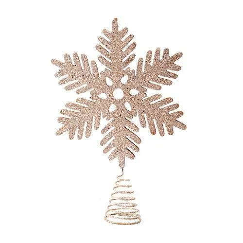 Punta de árbol navideño Cotidiana dorada 30x40 cm