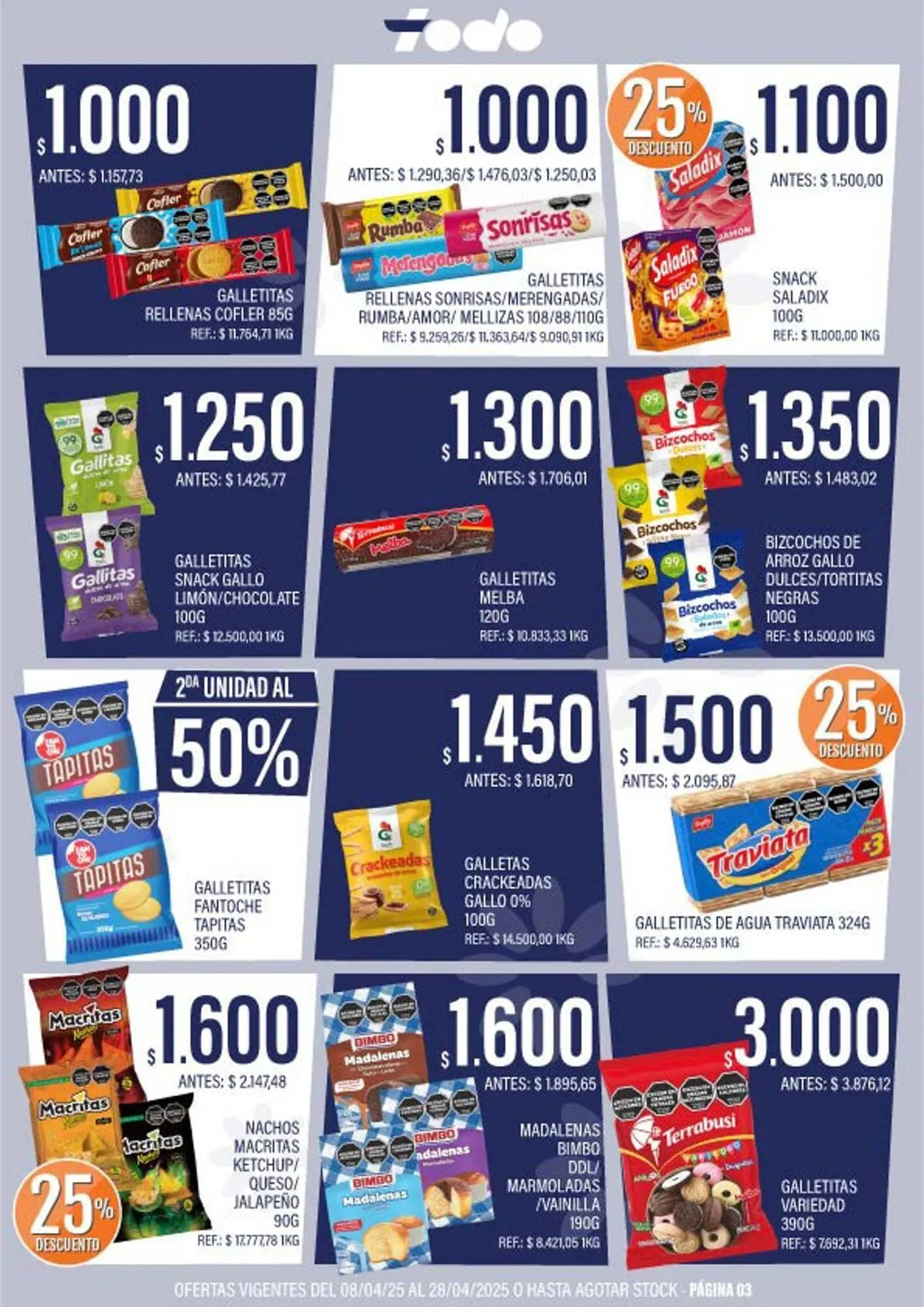 Ofertas de Catálogo Supermercados Todo 9 de abril al 28 de abril 2025 - Página 3 del catálogo
