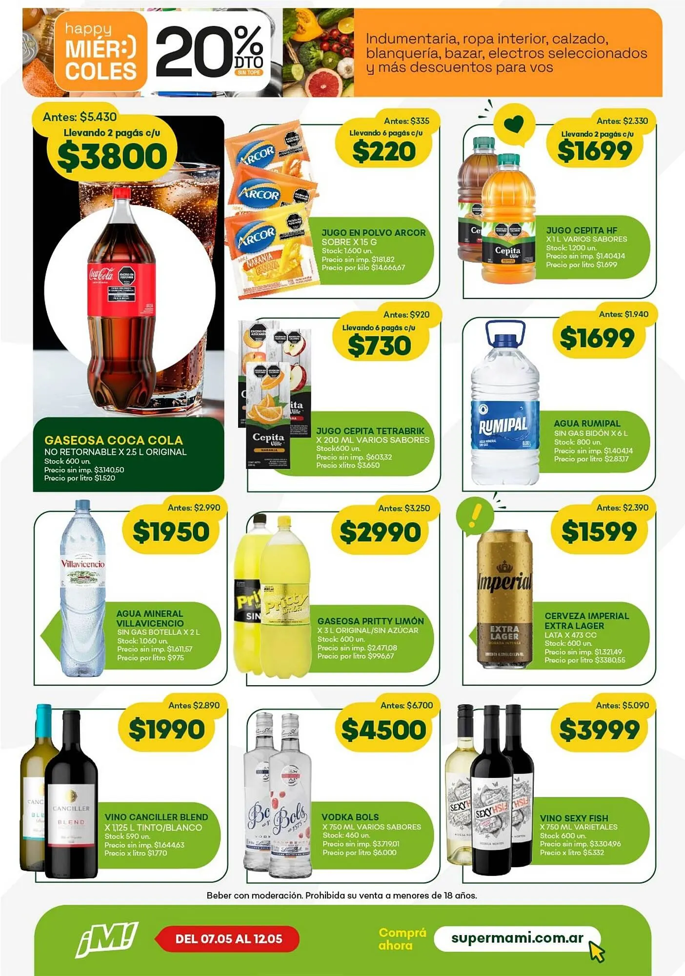 Ofertas de Catálogo Super MAMI 6 de mayo al 12 de mayo 2026 - Página 12 del catálogo