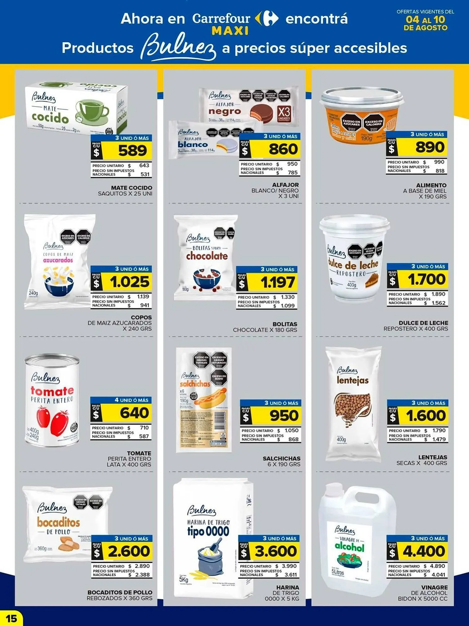 Ofertas de Catálogo Carrefour Maxi 4 de agosto al 10 de agosto 2025 - Página 15 del catálogo