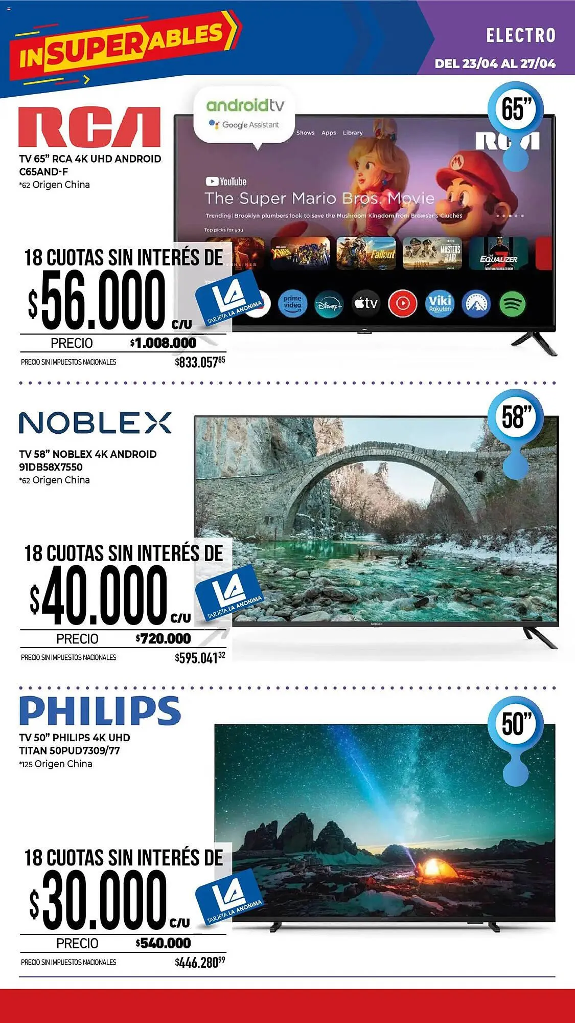 Ofertas de Catálogo La Anonima 23 de abril al 3 de mayo 2026 - Página 33 del catálogo