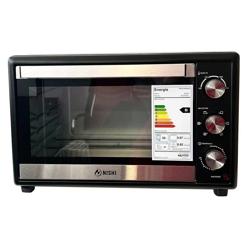 Horno eléctrico KF-H55CL 55 Lt. Negro