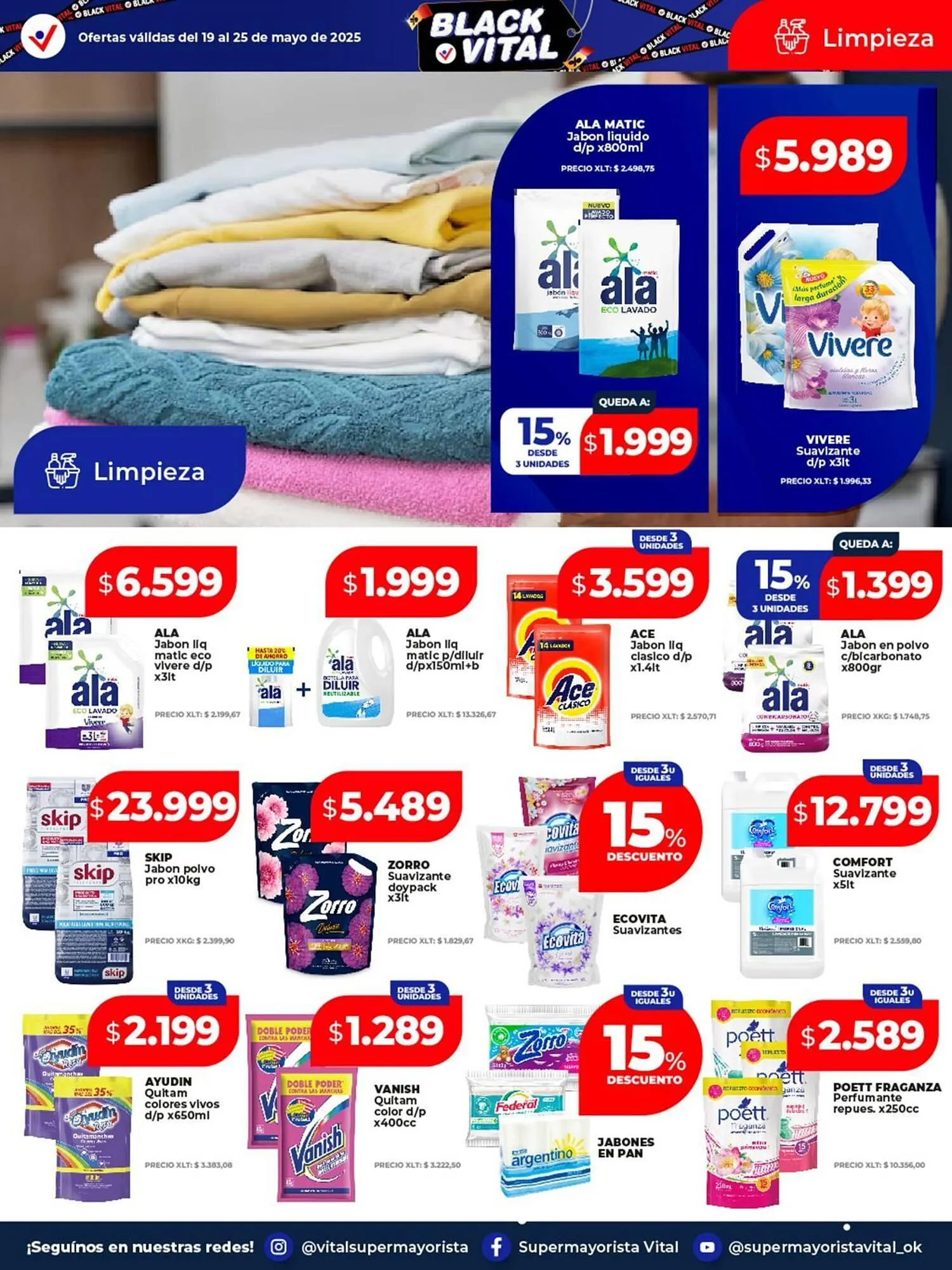 Ofertas de Catálogo Supermayorista Vital 19 de mayo al 25 de mayo 2025 - Página 9 del catálogo