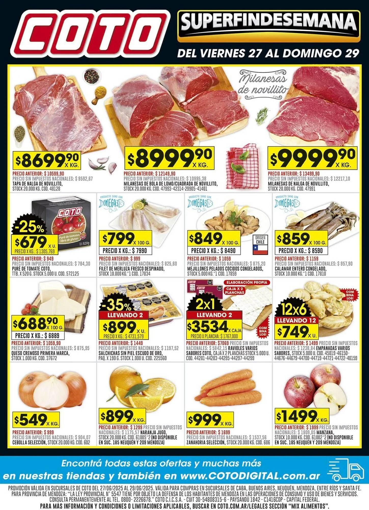 Ofertas de Catálogo Coto 27 de junio al 29 de junio 2025 - Página 1 del catálogo