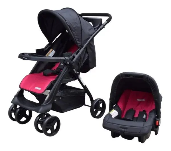 MEGA BABY COCHE DE PASEO TRAVEL SYSTEM ETNA PINK