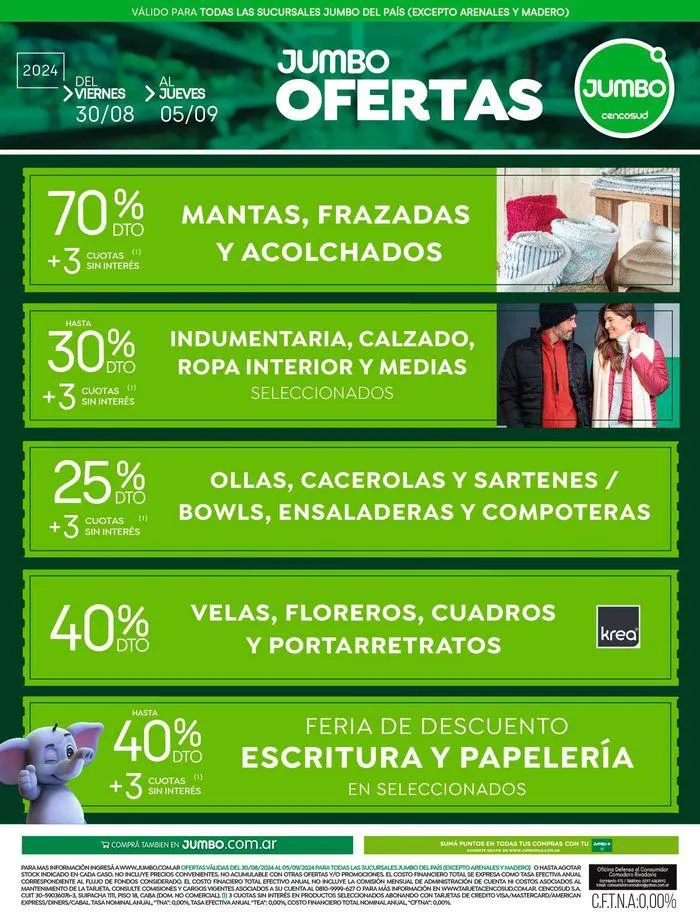 Ofertas de HOGAR Y TEXTIL NACIONAL 30 AL 05 SEPTIEMBRE 30 de agosto al 5 de septiembre 2024 - Página 1 del catálogo