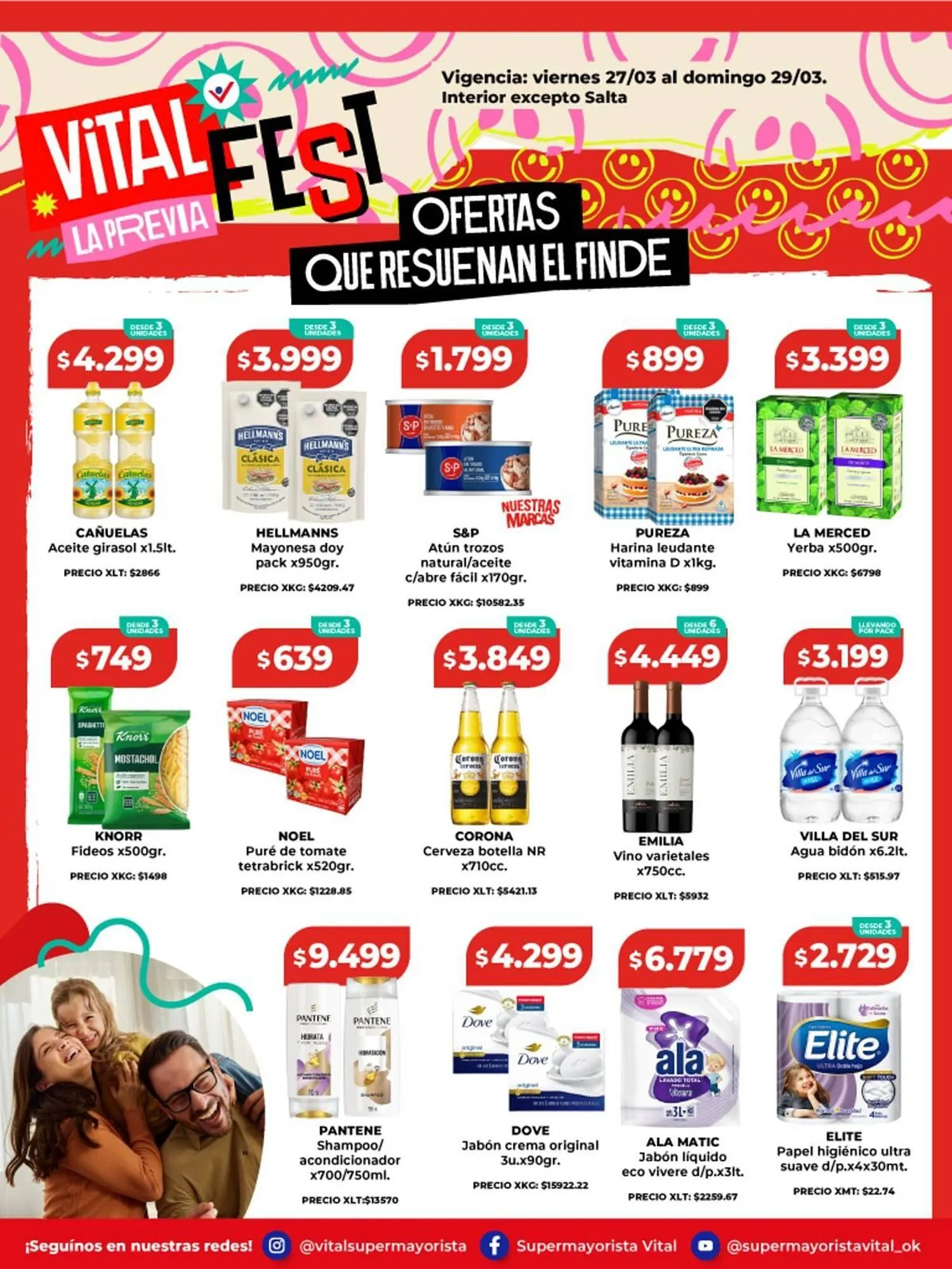 Ofertas de Catálogo Supermayorista Vital 27 de marzo al 29 de marzo 2026 - Página 1 del catálogo