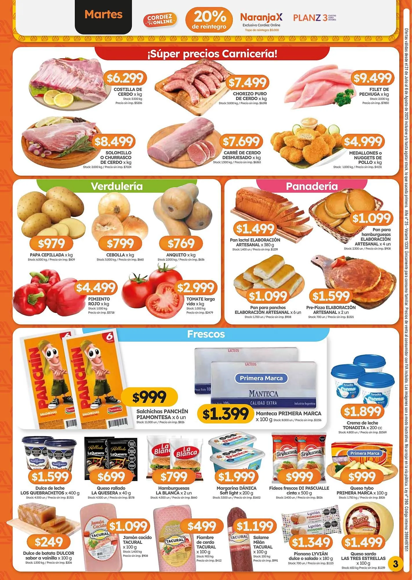 Ofertas de Catálogo Cordiez 31 de julio al 6 de agosto 2025 - Página 3 del catálogo