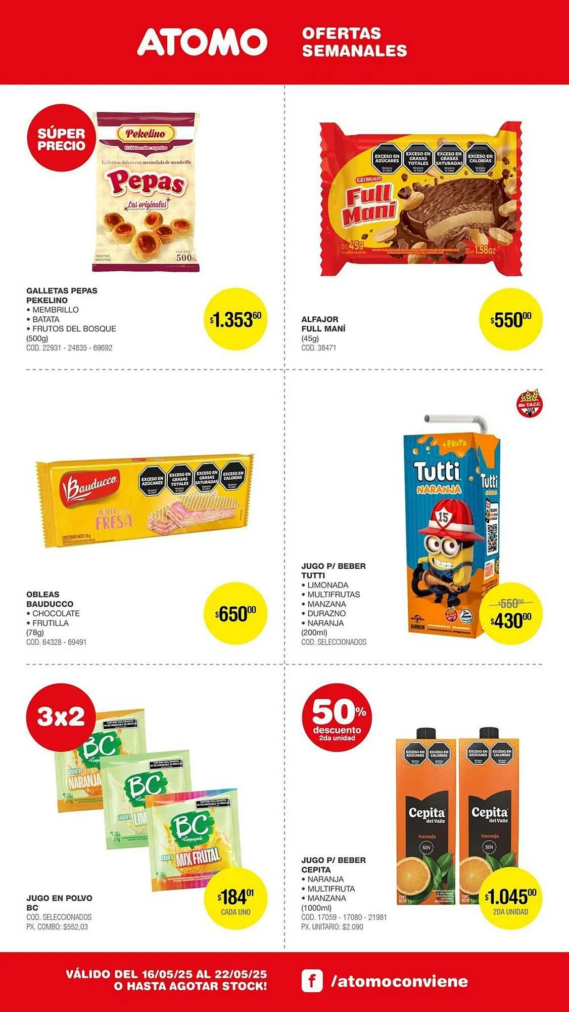 Ofertas de Catálogo Atomo Conviene 16 de mayo al 22 de mayo 2025 - Página 20 del catálogo