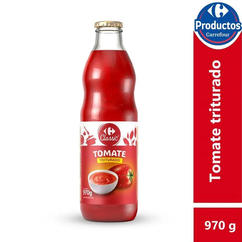 Tomate triturado Carrefour classic 970 cc.