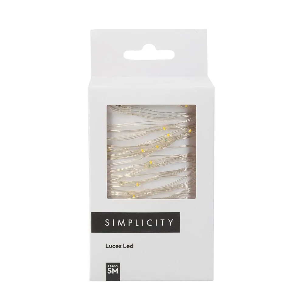Luces Led Simplicity Alambre Cálida