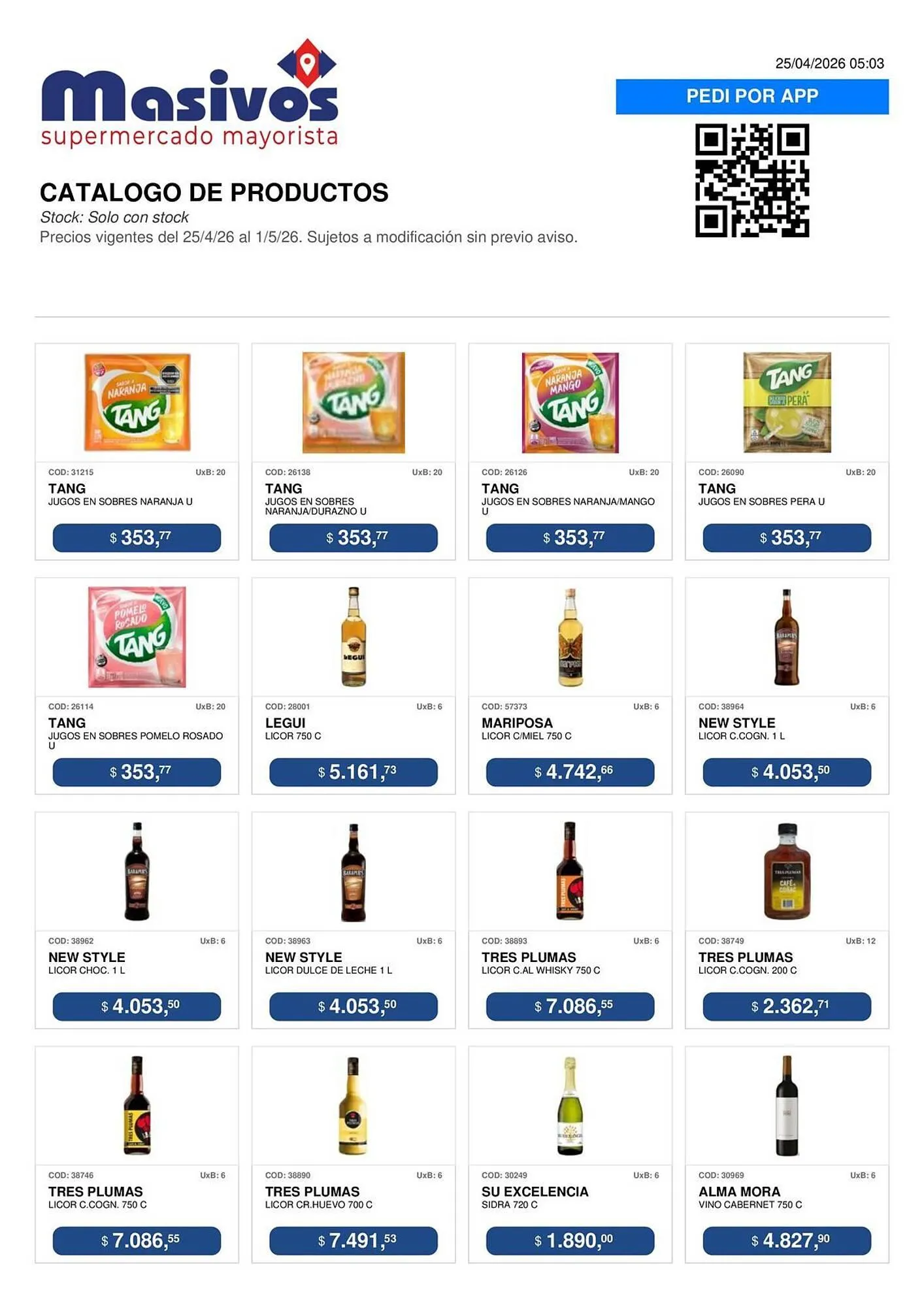 Ofertas de Catálogo Masivos 25 de abril al 1 de mayo 2026 - Página 58 del catálogo