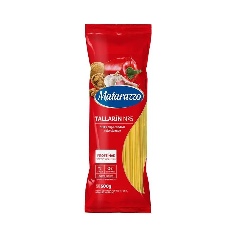 Fideos tallarines N5 Matarazzo 500 g.