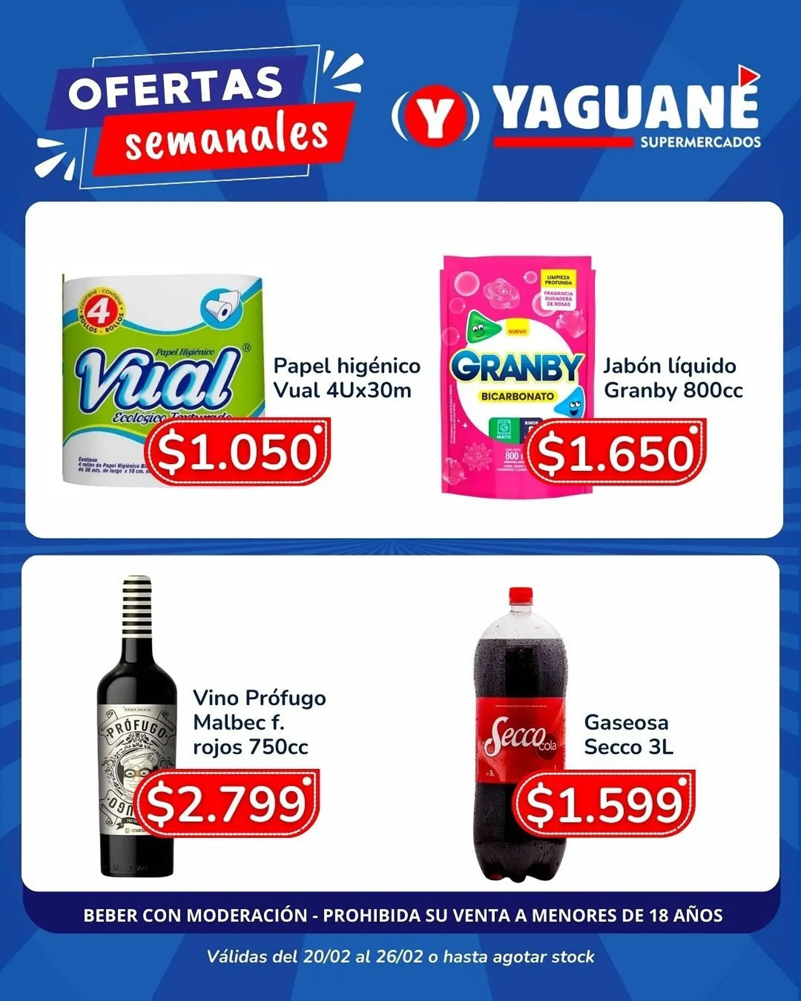 Ofertas de Catálogo Yaguane Supermercados 20 de febrero al 26 de febrero 2026 - Página 4 del catálogo