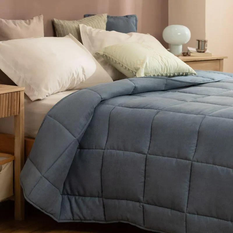 Acolchado Queen Size Sued Liso