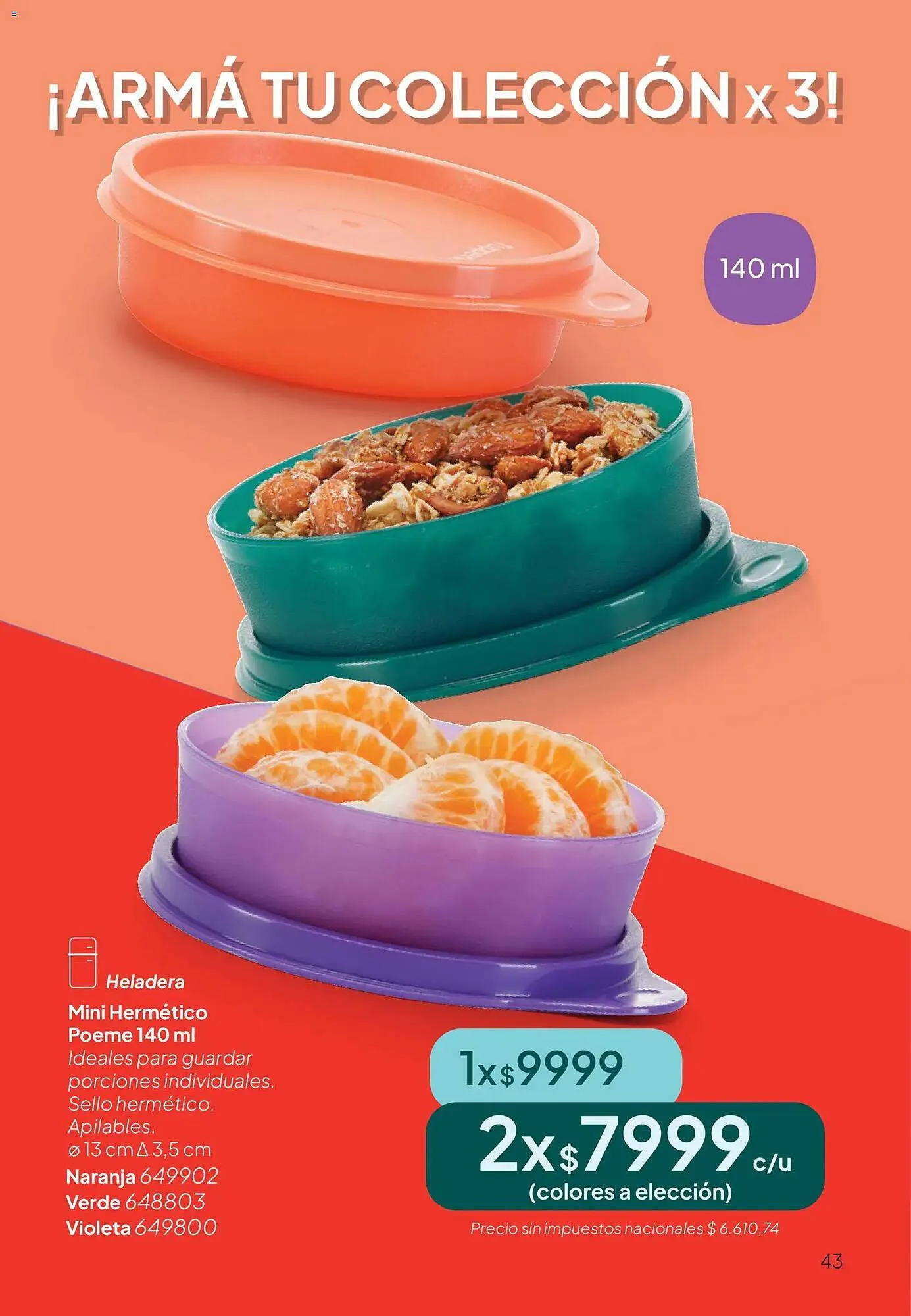 Ofertas de Folleto Tupperware 28 de abril al 31 de mayo 2026 - Página 44 del catálogo