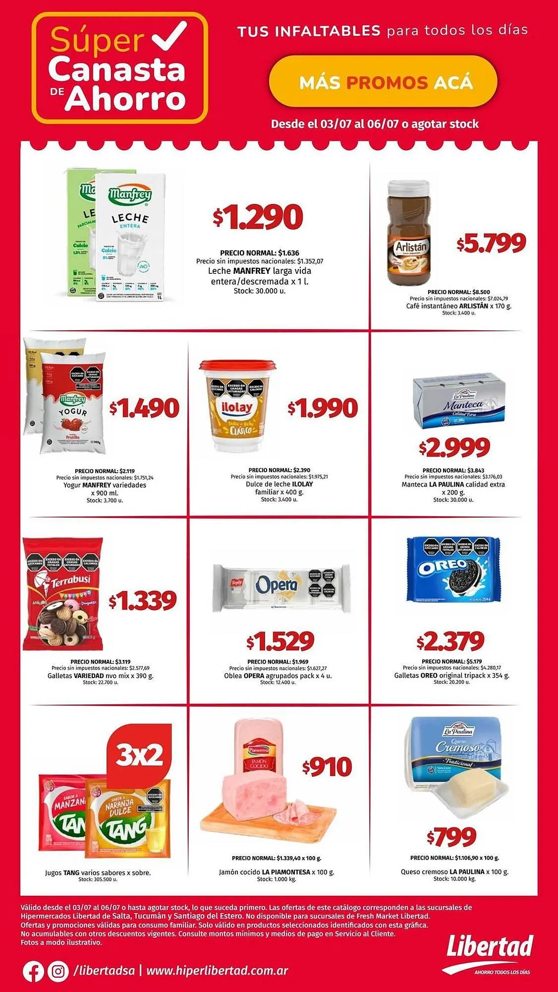 Ofertas de Catálogo Hipermercado Libertad 3 de julio al 6 de julio 2025 - Página 3 del catálogo