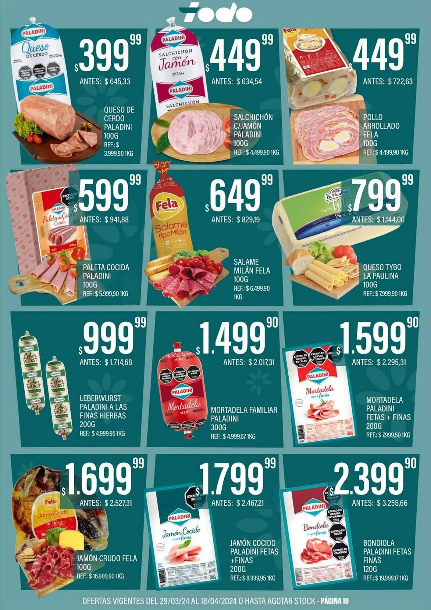 Ofertas de Catálogo Supermercados Todo 3 de abril al 18 de abril 2024 - Página 10 del catálogo