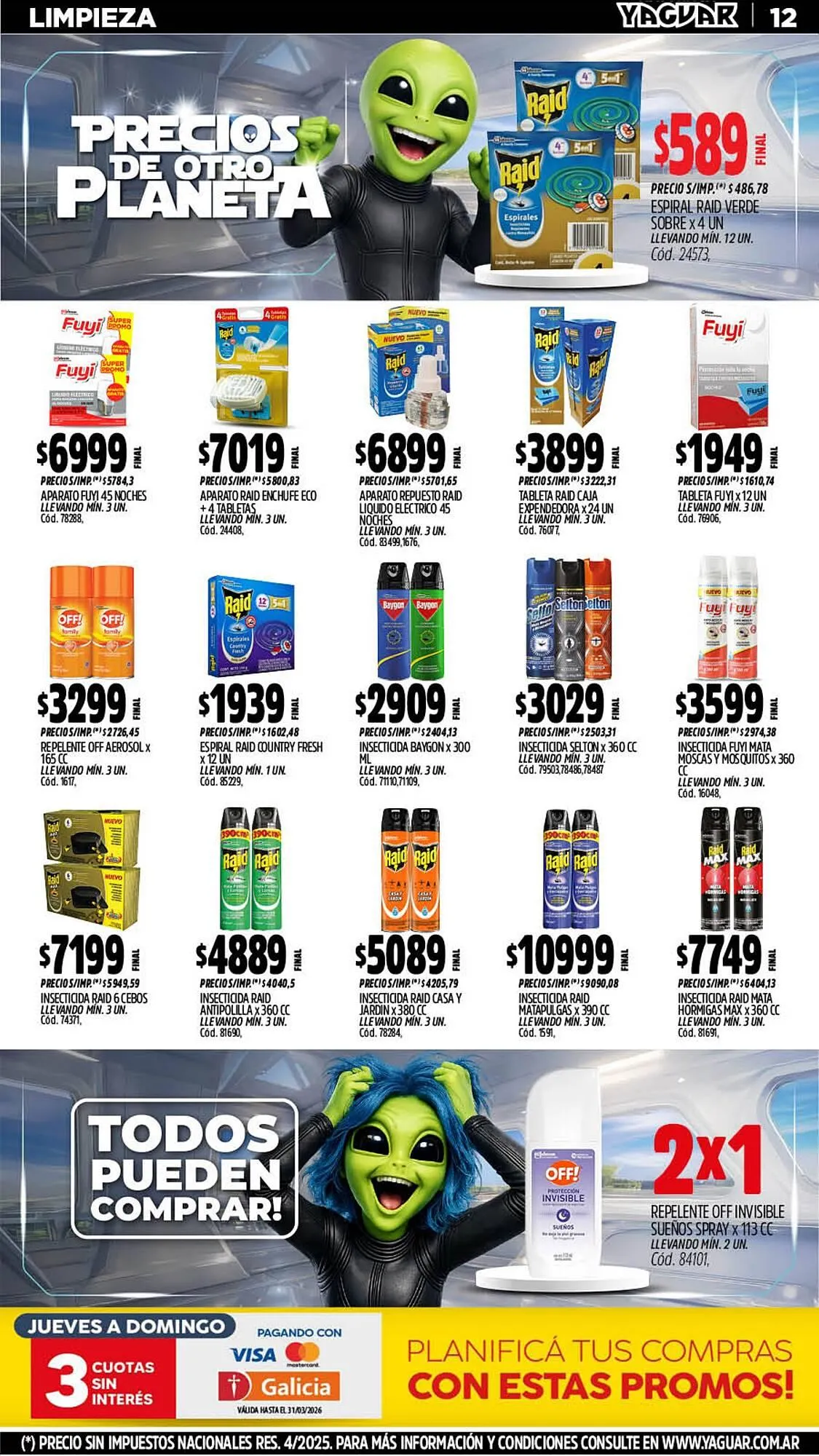 Ofertas de Catálogo Supermercados Yaguar 9 de marzo al 15 de marzo 2026 - Página 12 del catálogo