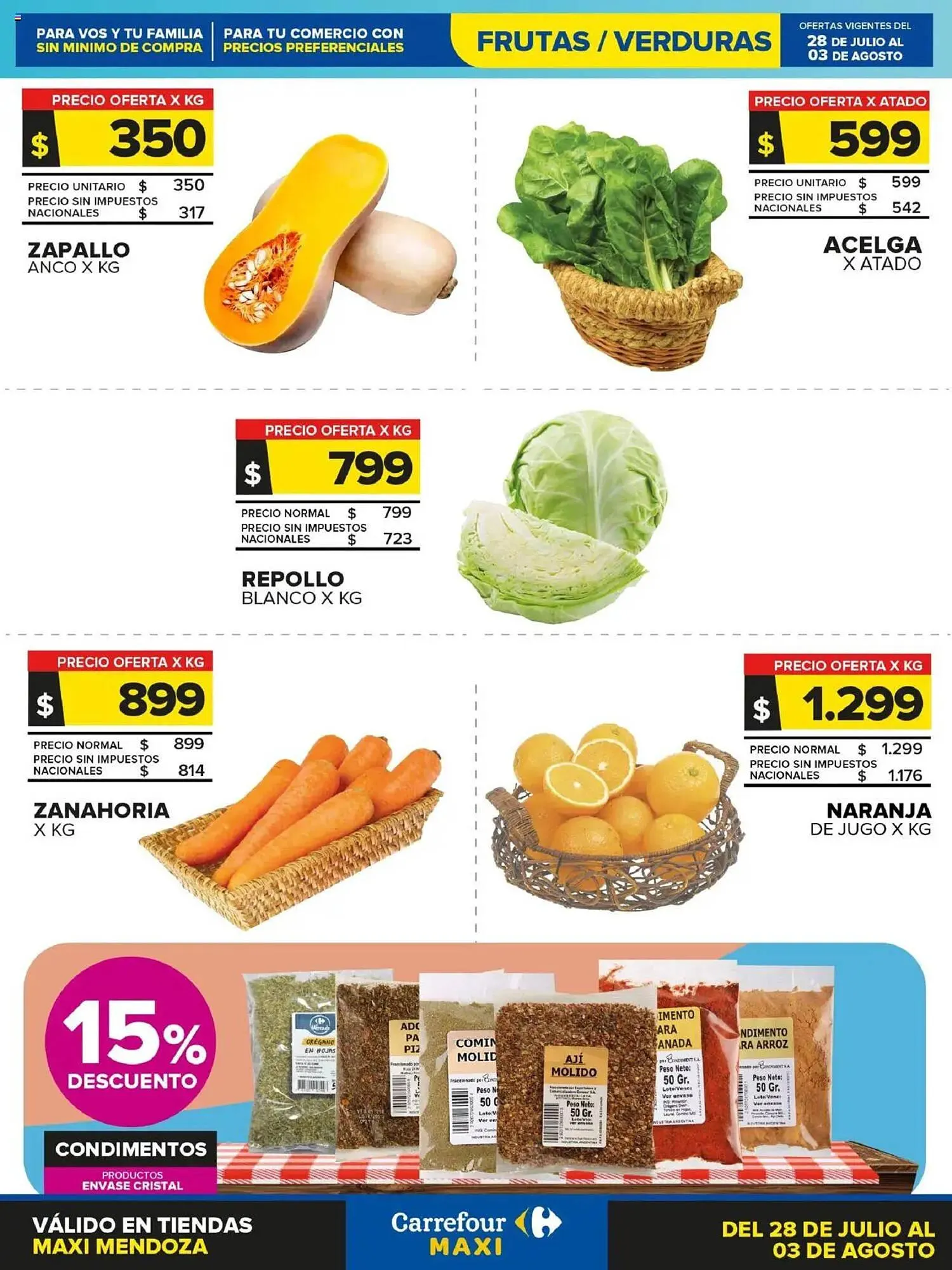 Ofertas de Catálogo Carrefour Maxi 28 de julio al 3 de agosto 2025 - Página 1 del catálogo