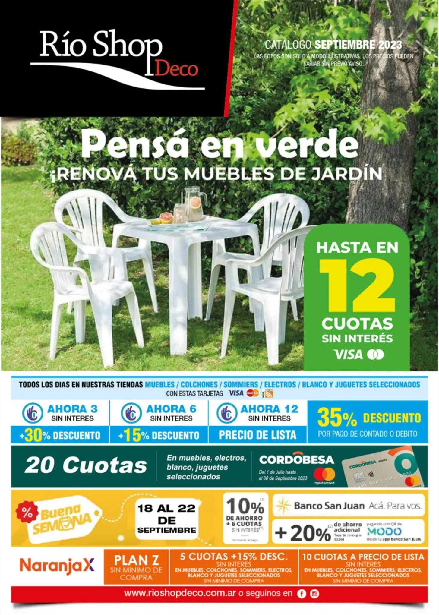 Ofertas de Catálogo Río Shop Deco 6 de septiembre al 10 de septiembre 2023 - Página 1 del catálogo