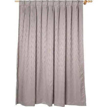 Cortina de tela traslúcida de tela gris 130 x 220 cm