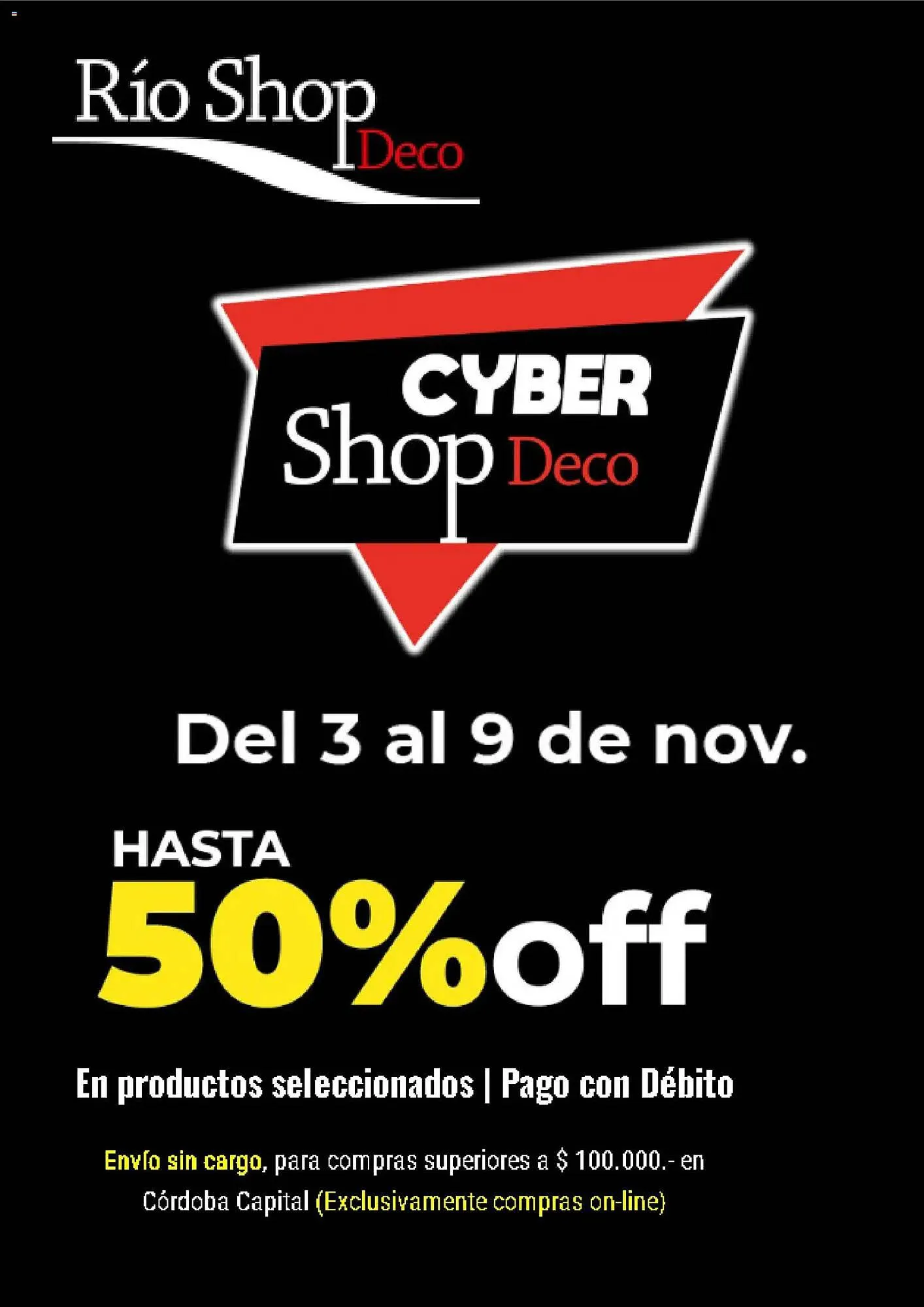 Ofertas de Catálogo Rio Shop Deco 3 de noviembre al 9 de noviembre 2025 - Página 1 del catálogo