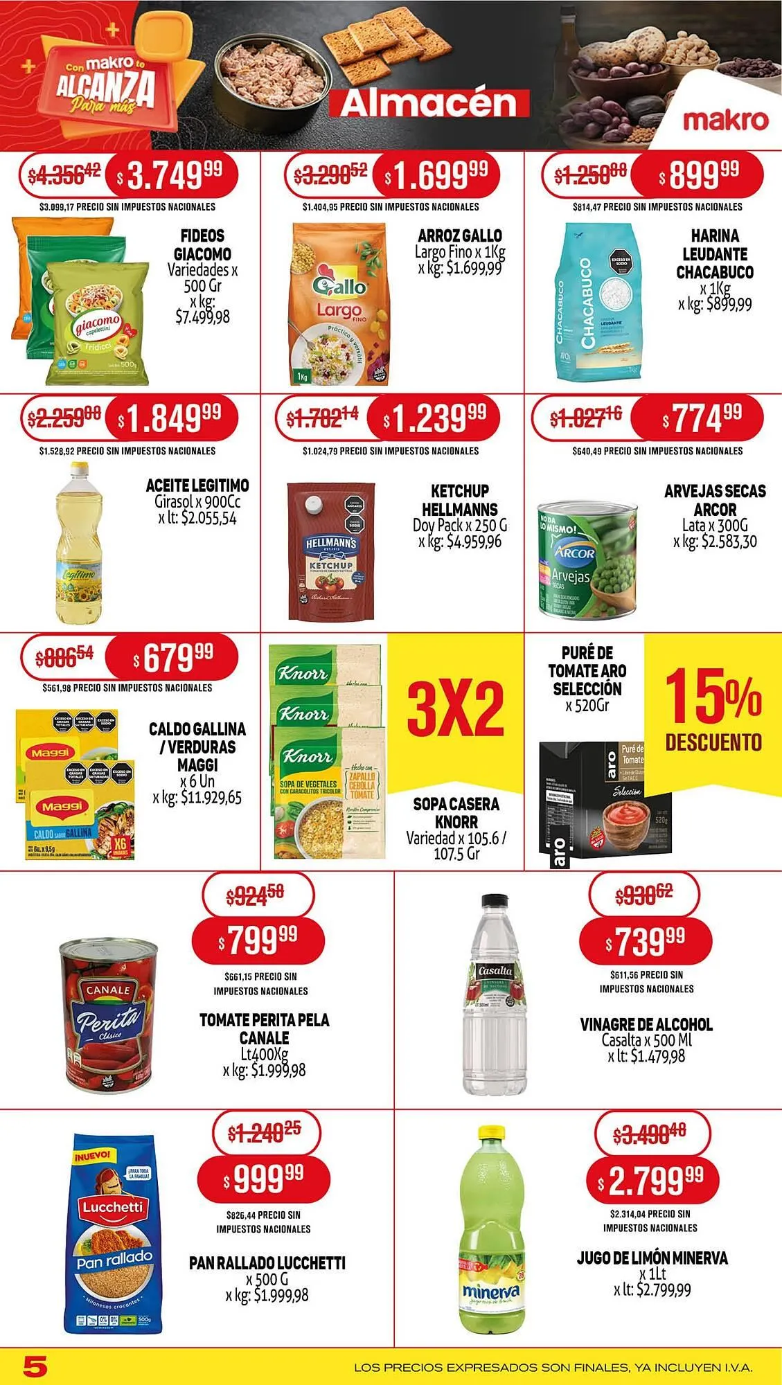 Ofertas de Catálogo Makro 17 de julio al 24 de julio 2025 - Página 5 del catálogo