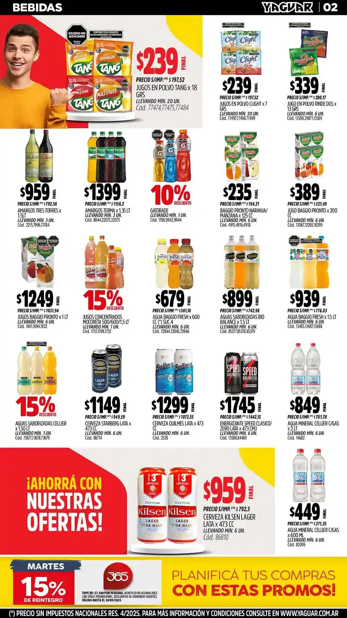 Ofertas de catálogo Supermercados Yaguar 1 de septiembre al 8 de septiembre 2025 - Página 4 del catálogo