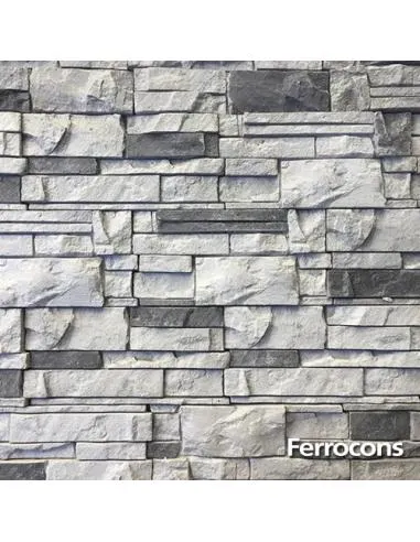MURETE PATAGONIA GRIS ACERO 17.5 X 35.5 X M2