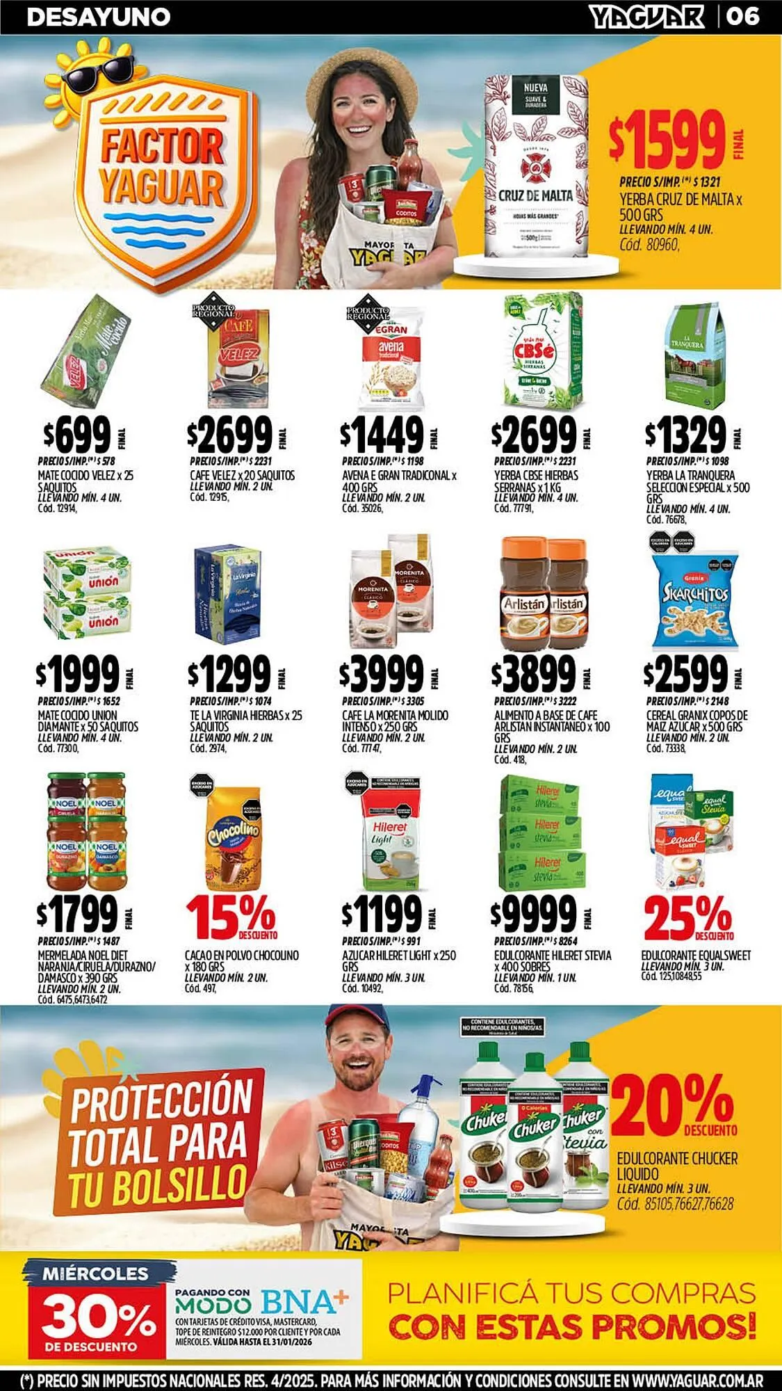 Ofertas de Catálogo Supermercados Yaguar 19 de enero al 25 de enero 2026 - Página 6 del catálogo