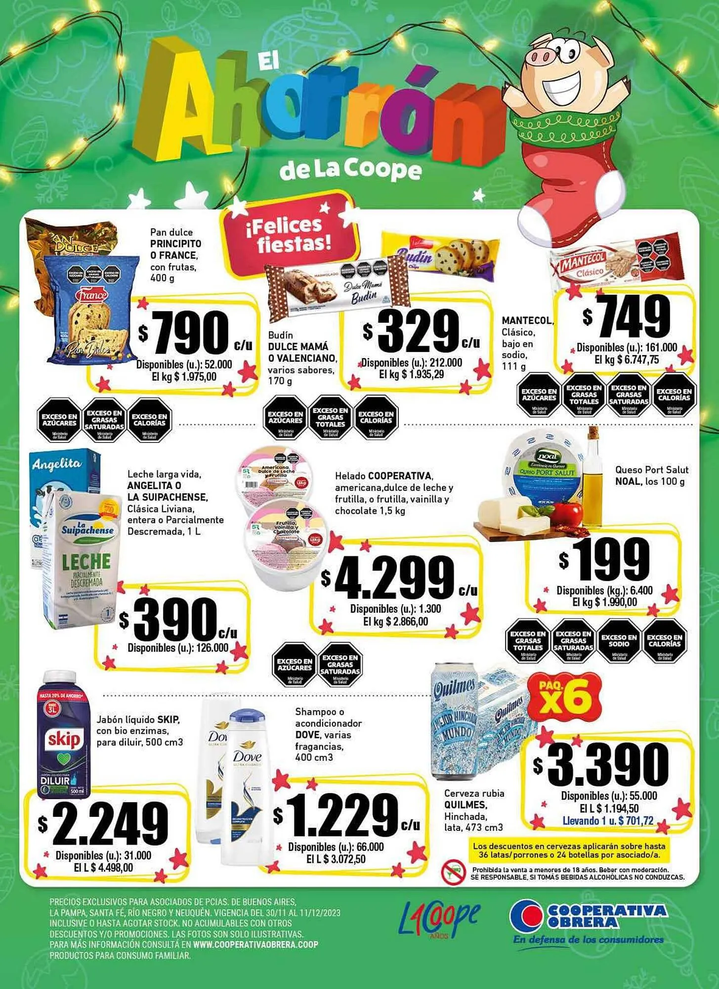 Ofertas de Catálogo Cooperativa Obrera 7 de diciembre al 11 de diciembre 2023 - Página 1 del catálogo